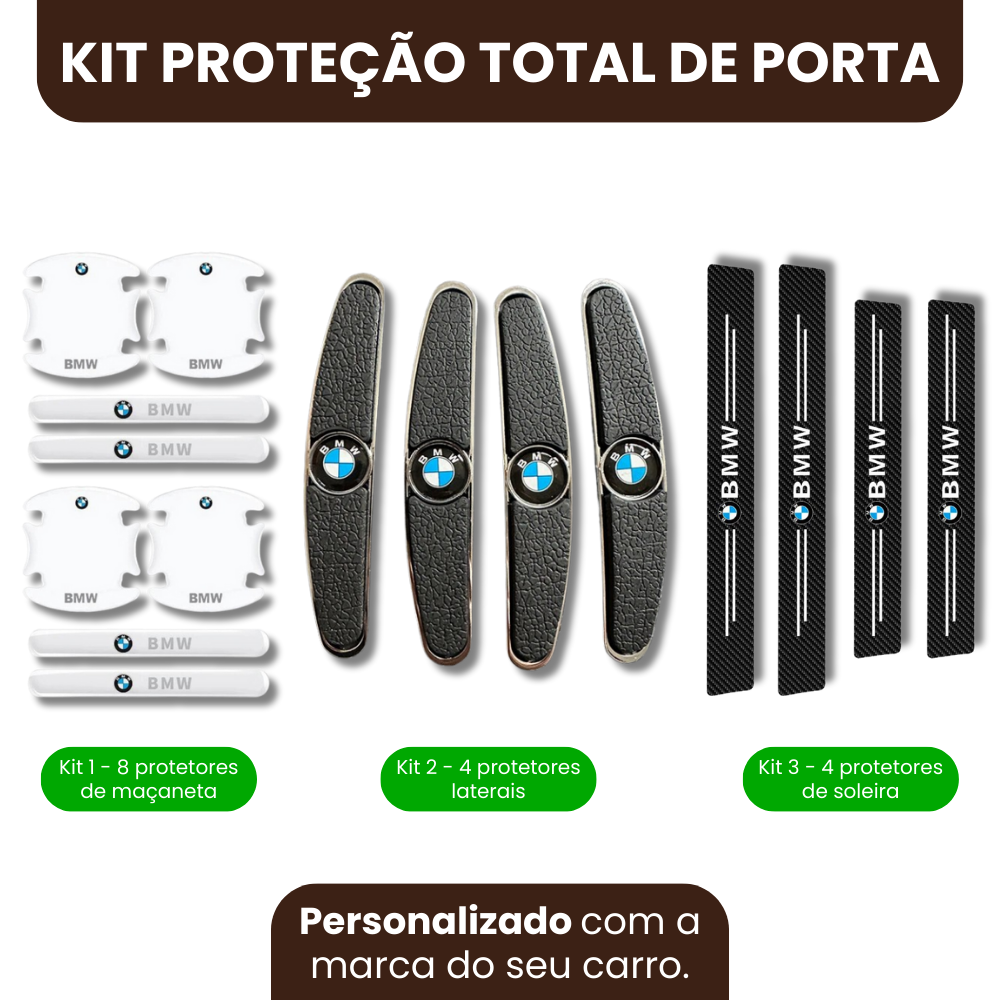 (PROMOÇÃO ESPECIAL) Super Kit Proteção para Porta Automotiva Homem Raiz™