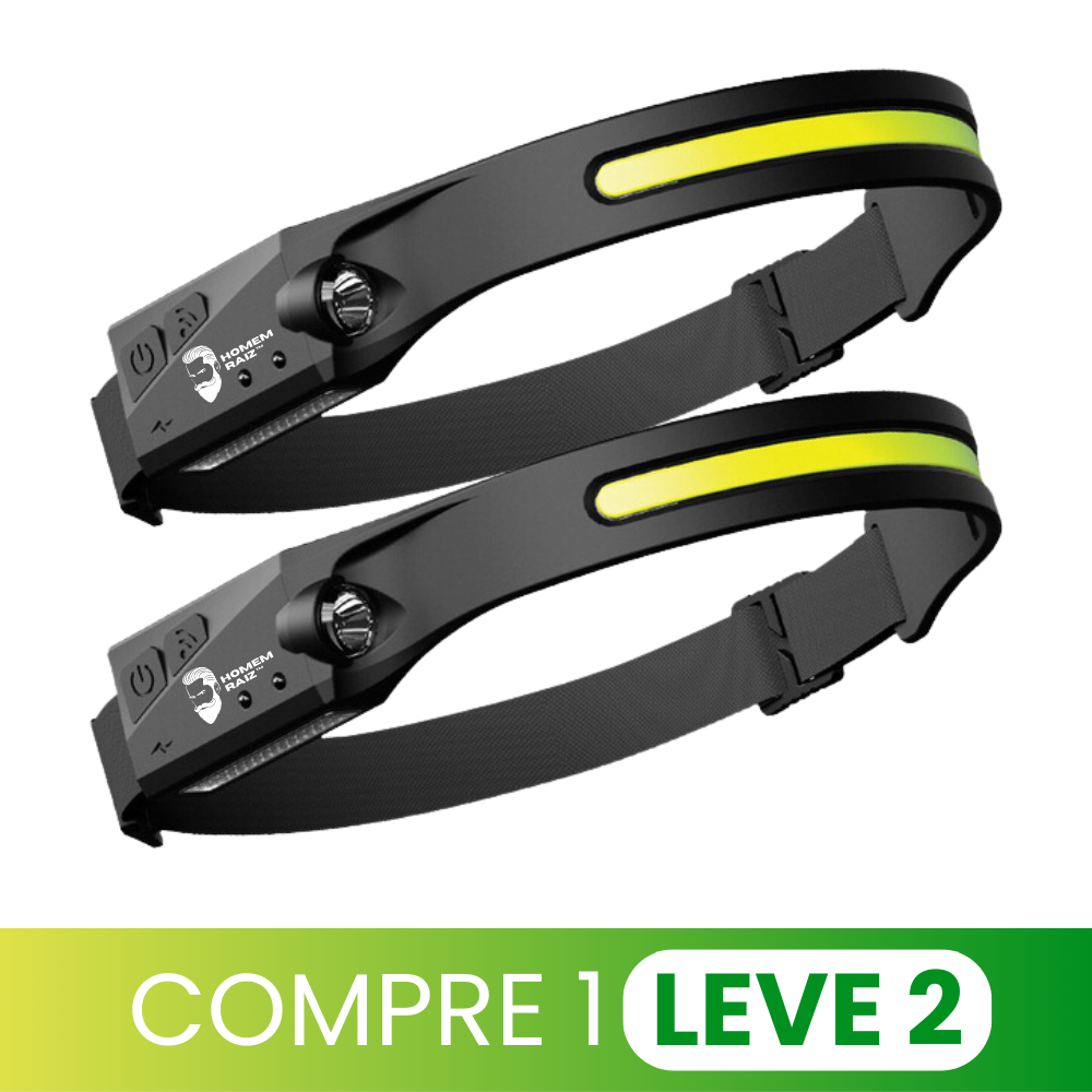 (COMPRE 1 LEVE 2) Lanterna de Cabeça com Sensor Homem Raiz™