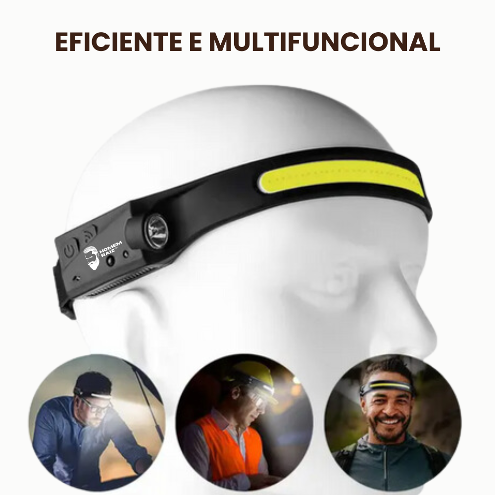 (COMPRE 1 LEVE 2) Lanterna de Cabeça com Sensor Homem Raiz™
