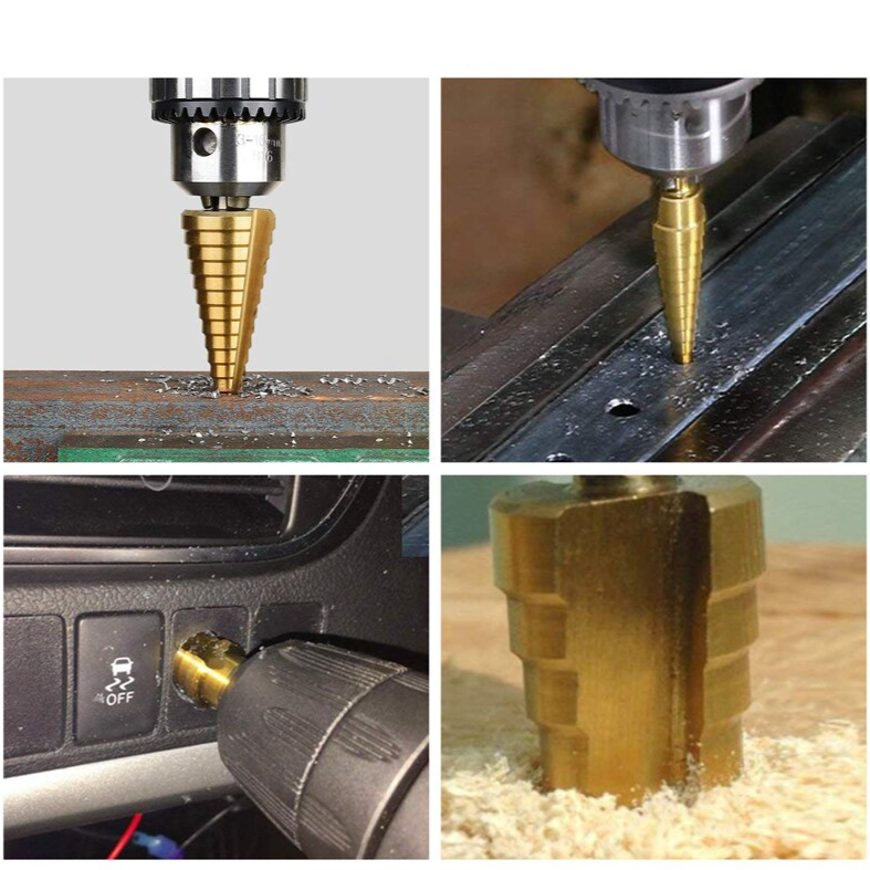 Homem Raiz™ Cyclone - Kit 3 Brocas Escalonadas + Brinde