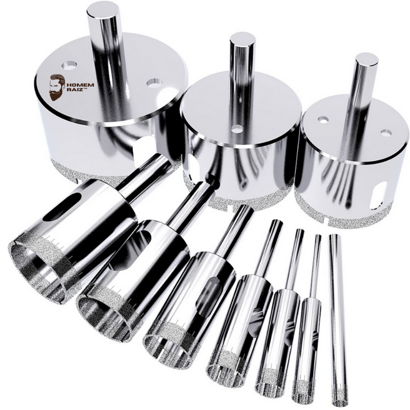 Homem Raiz™ Diamond - Kit 10 Brocas Diamantadas