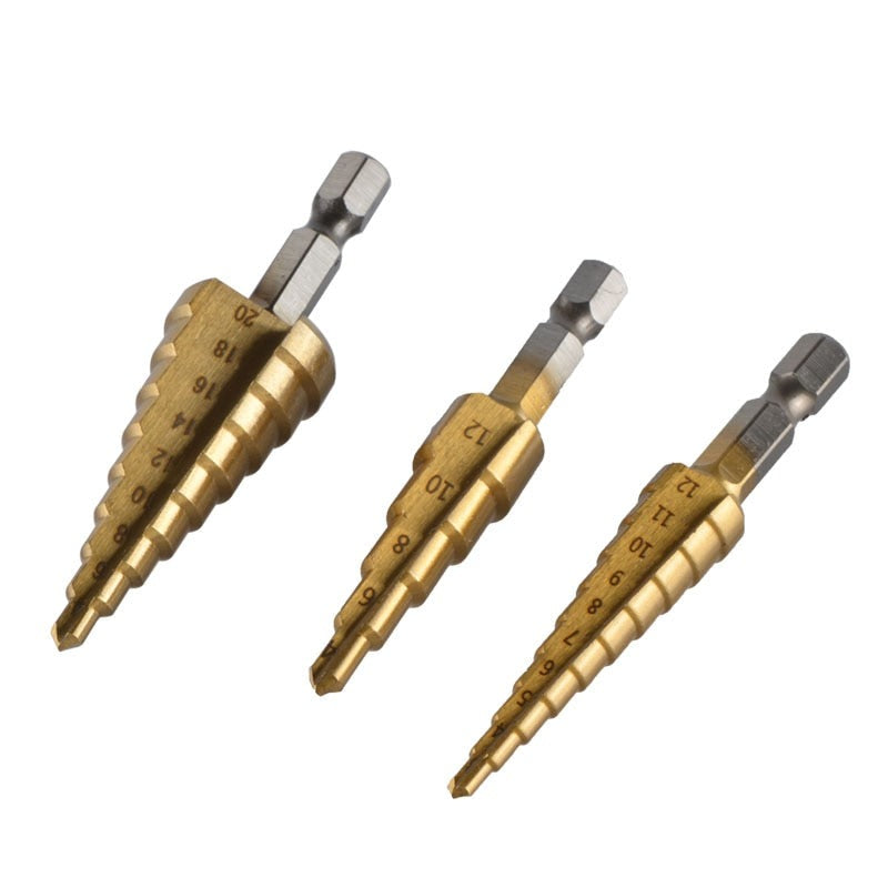 Homem Raiz™ Cyclone - Kit 3 Brocas Escalonadas + Brinde