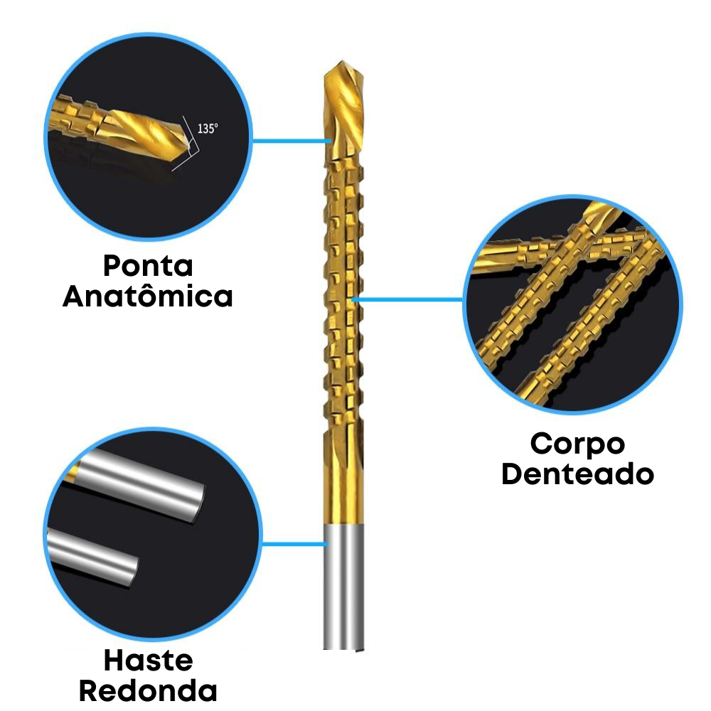 Homem Raiz™ CutMax - Compre 3, Leve 6 Brocas!