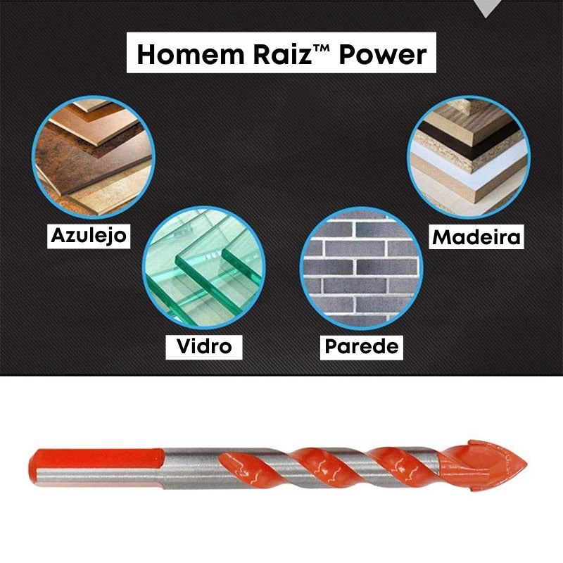 Homem Raiz™ Power - Kit 5 Brocas Especiais