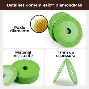 (COMPRE 1 LEVE 2) Disco de Corte para Vidro, Pedras e Porcelanatos Homem Raiz™ DiamondMax